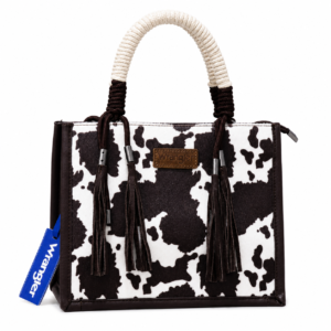 Bolso Wrangler Diseño Vaca Negro