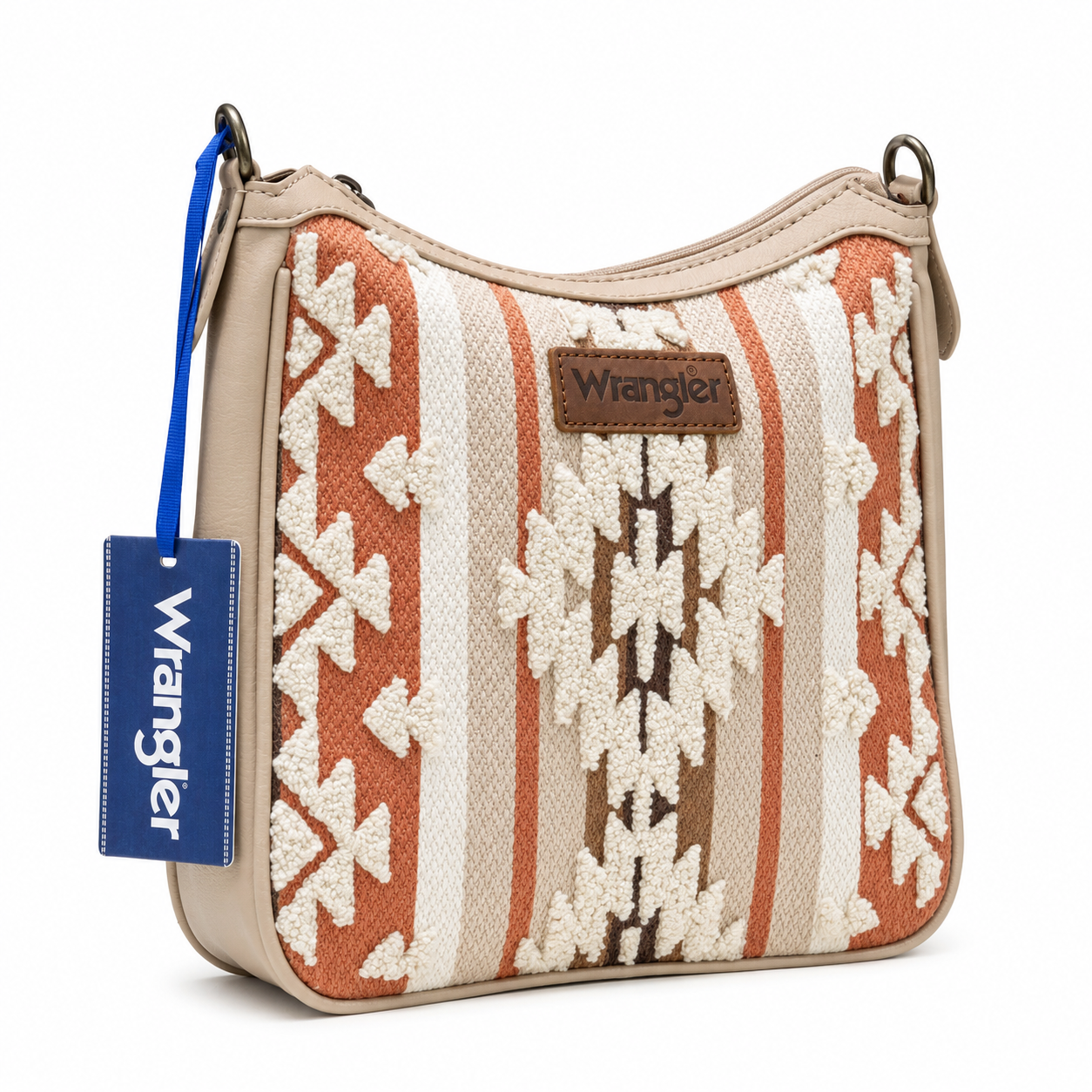 Bolso Wrangles Beige con Marrón