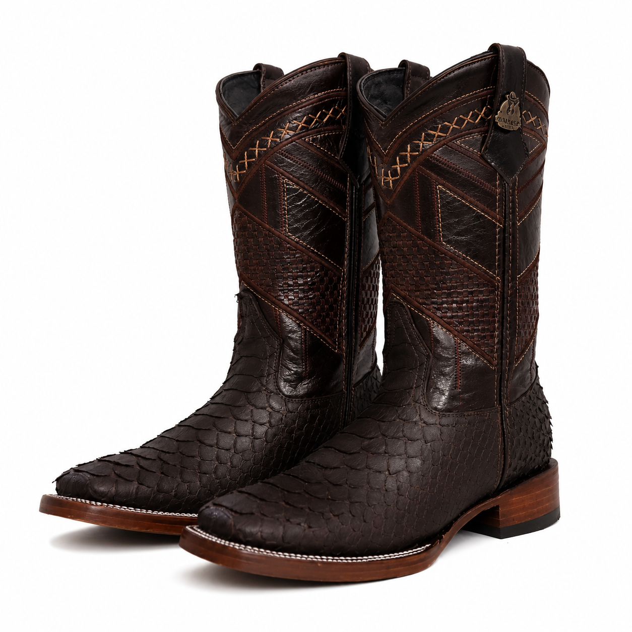 Botas de Pitón Color Negro - Bota de Caballero