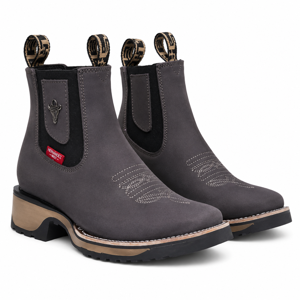 Botin Bull Dog Color Azul Suela con Tracción
