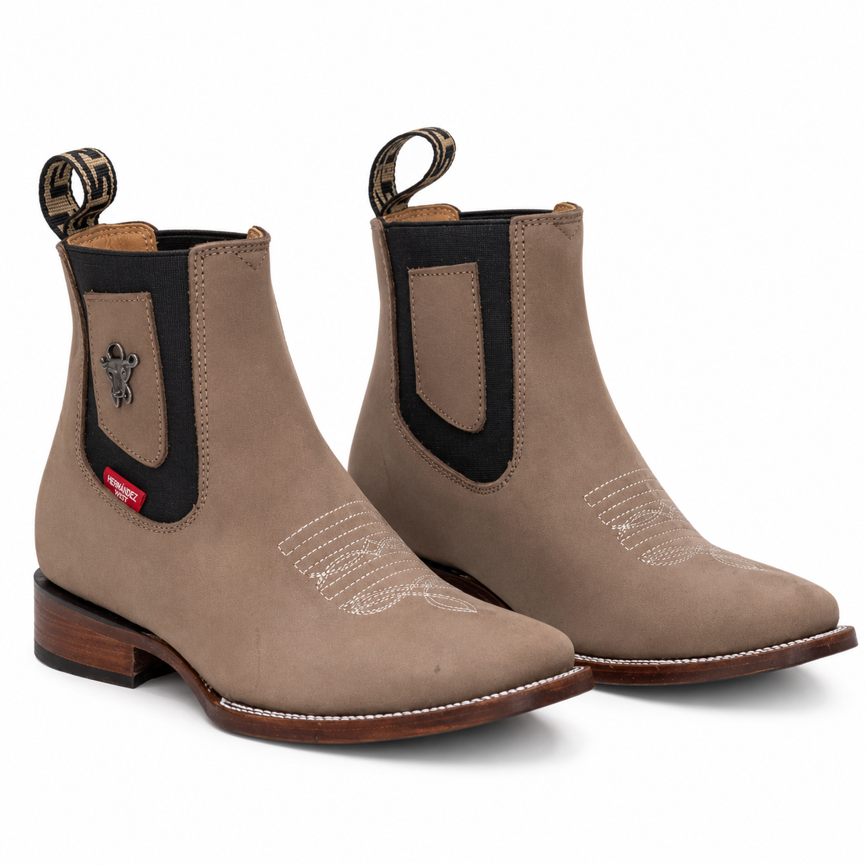 Botin BullDog Color Beige Suela Lisa