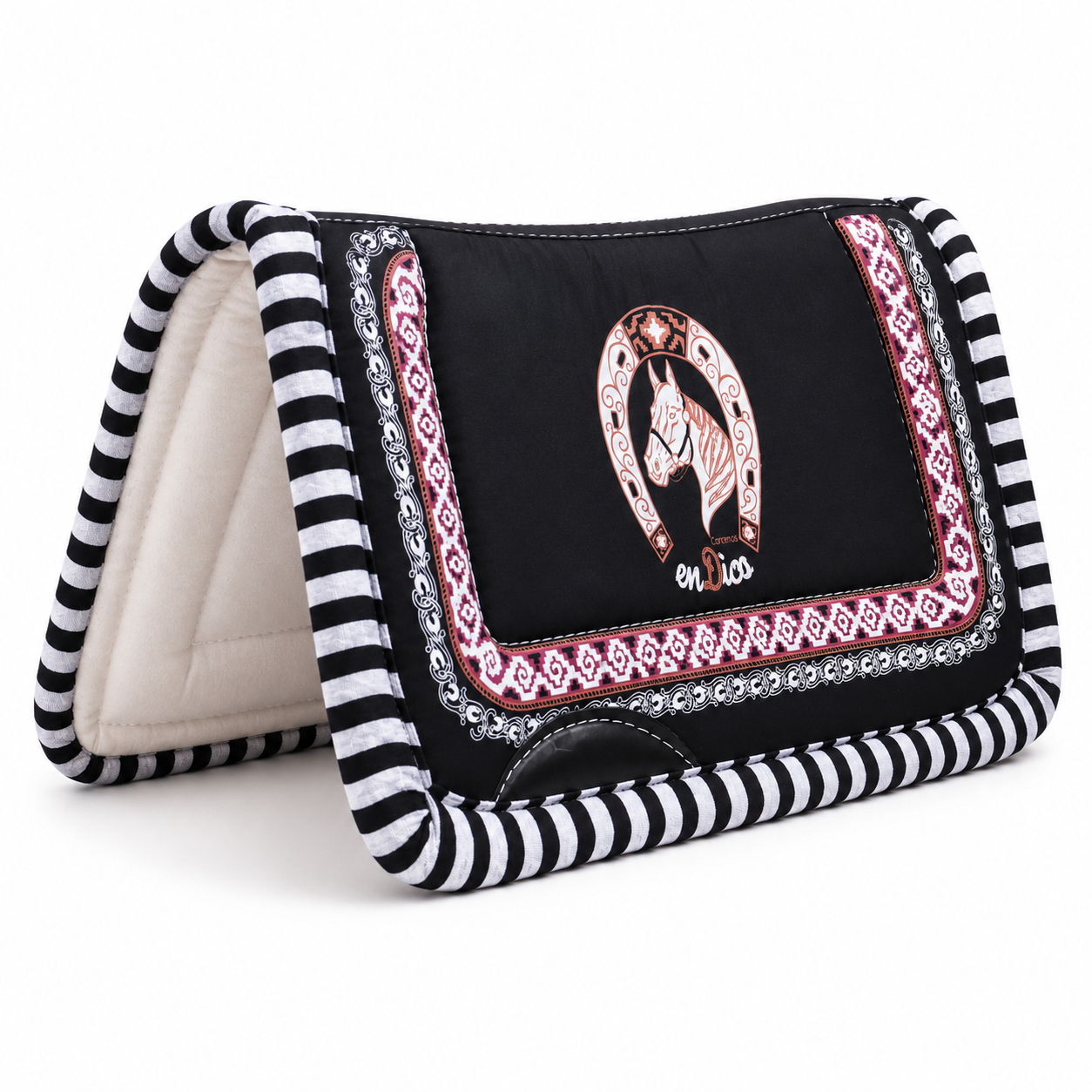 Carona Endico - Mantillon Color Negro Blanco