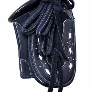 Montura Chara De Lona Color Negro Con Cantinero Diseño Redondo